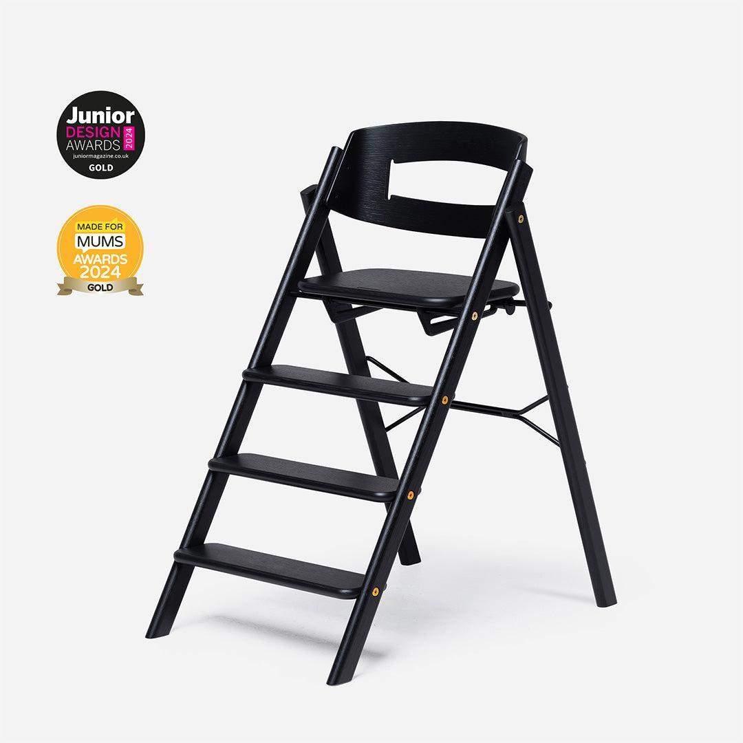 KAOS KLAPP® Highchair - Oak - Black-Highchairs-Black- | Natural Baby Shower