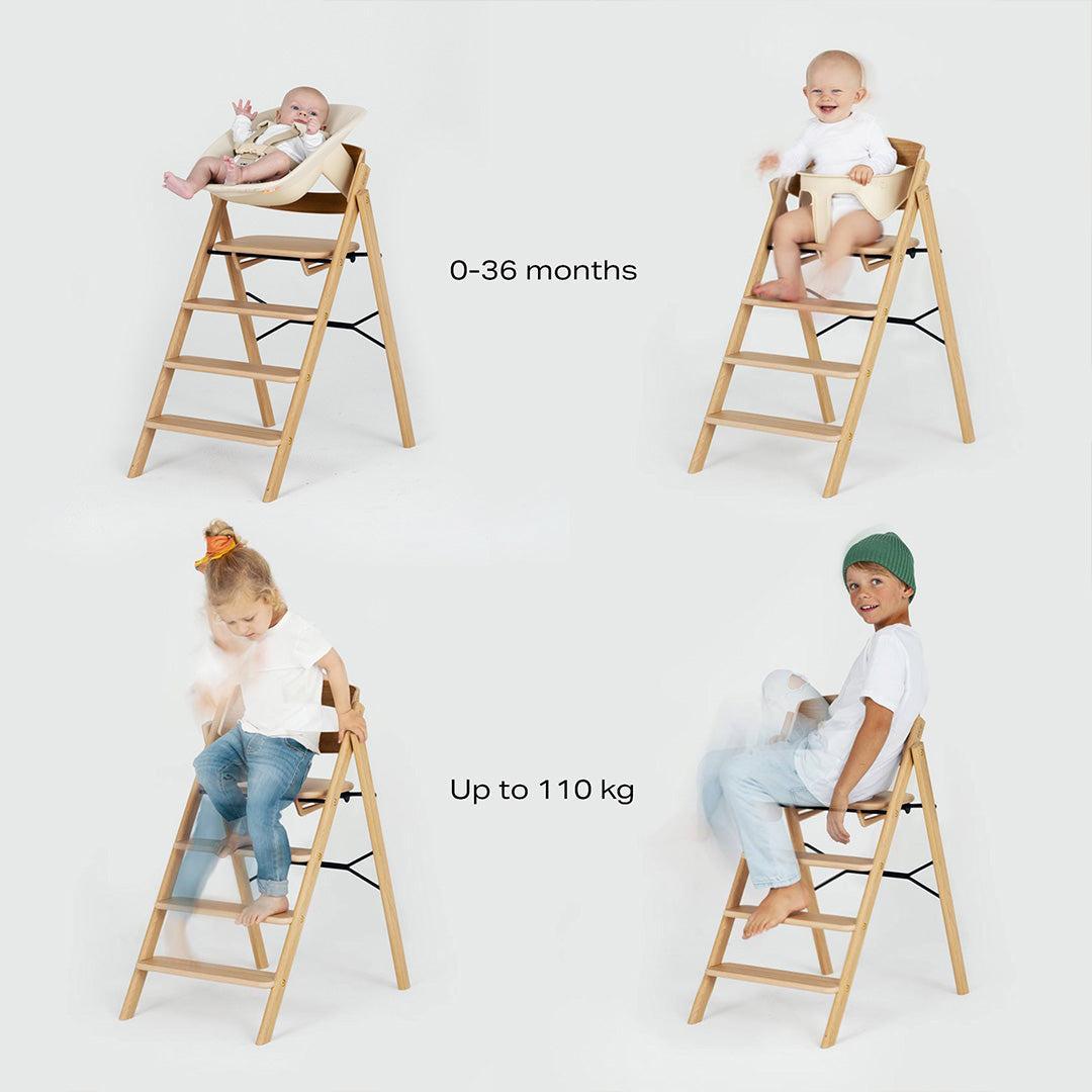 KAOS KLAPP® Highchair - Oak - Natural-Highchairs-Natural/Oak- | Natural Baby Shower