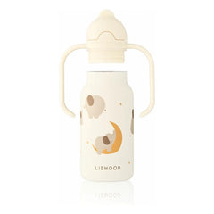 Liewood - Kimmie Stainless Steel Water Bottle - 250 ml | Elephant/Cream