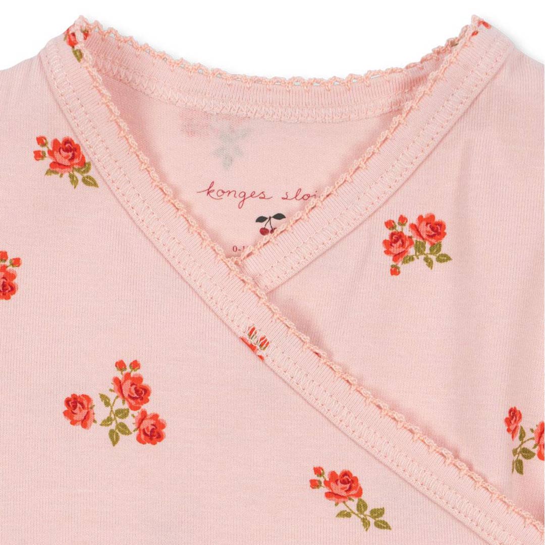 Konges Slojd Basic Newborn Onesie - Rosa Pink-Bodysuits-Rosa Pink-3m | Natural Baby Shower