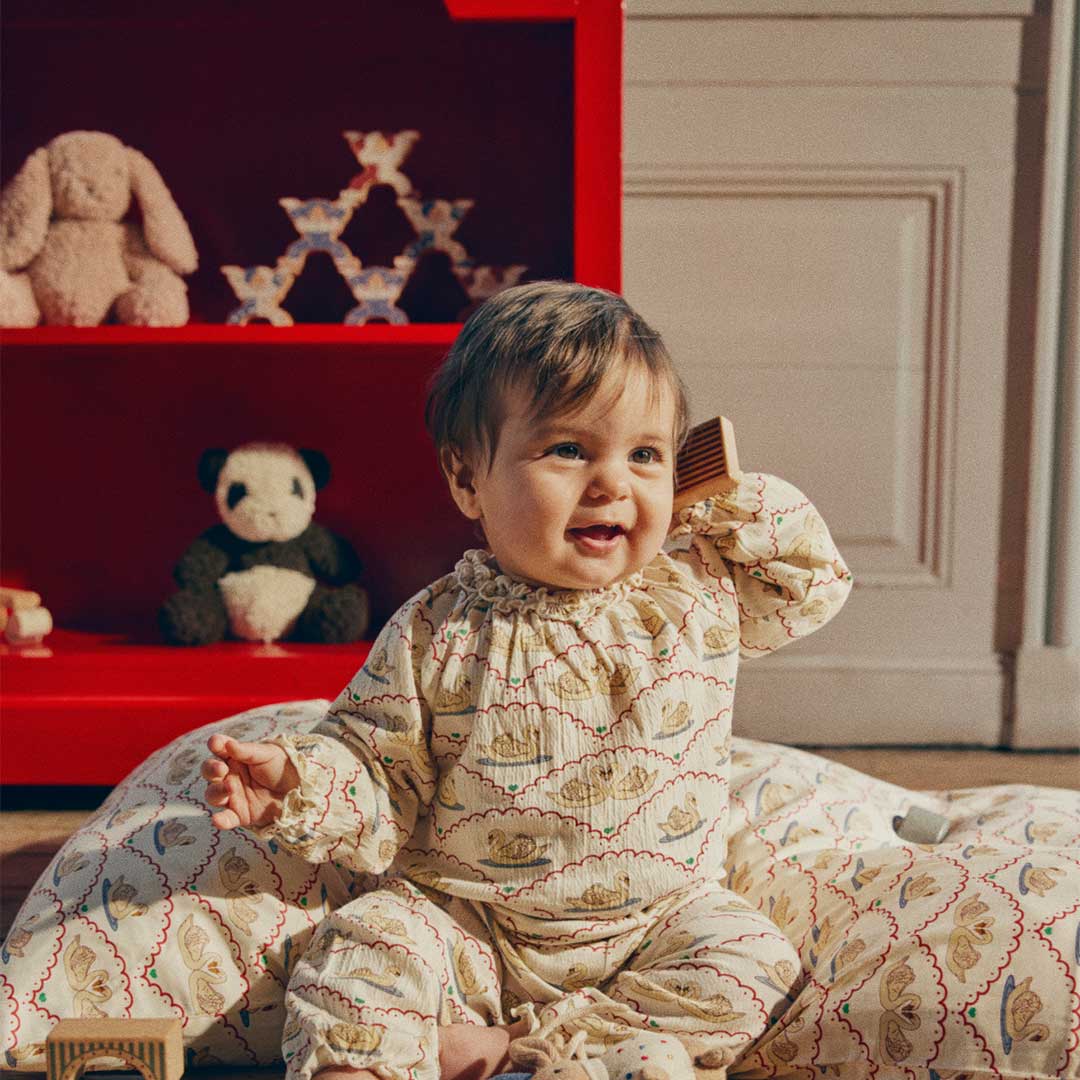 Konges Slojd Bunny Teddy LED Lamp - Cameo Rose-Lighting-Cameo Rose- | Natural Baby Shower