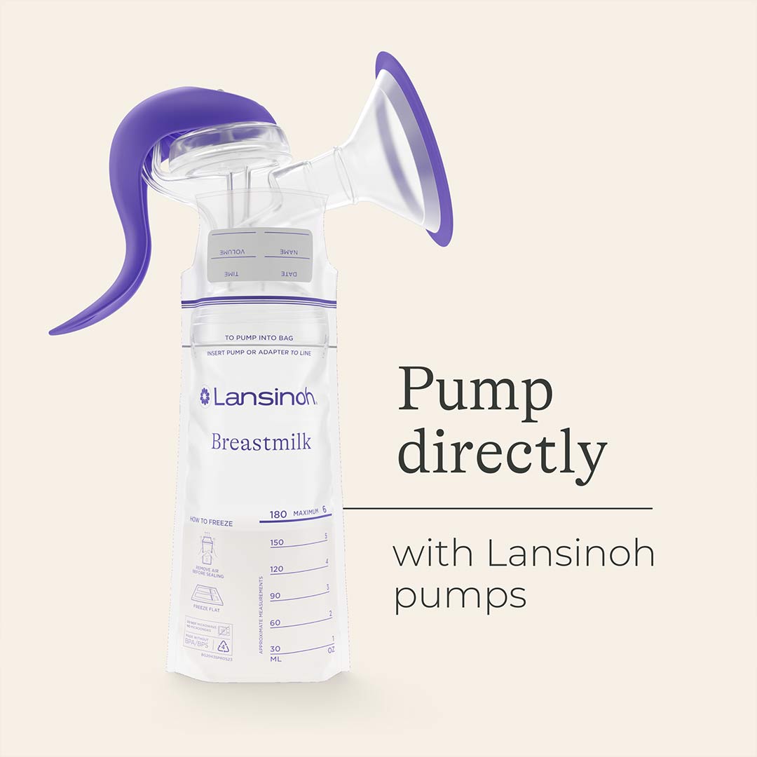 Lansinoh Breastmilk Storage Bags - 25 Pack-Breast Pump Accessories- | Natural Baby Shower