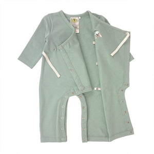 Lassig Romper GOTS - Granite Green-Rompers-Granite Green-0-2m | Natural Baby Shower