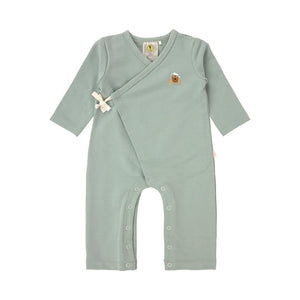 Lassig Romper GOTS - Granite Green-Rompers-Granite Green-0-2m | Natural Baby Shower