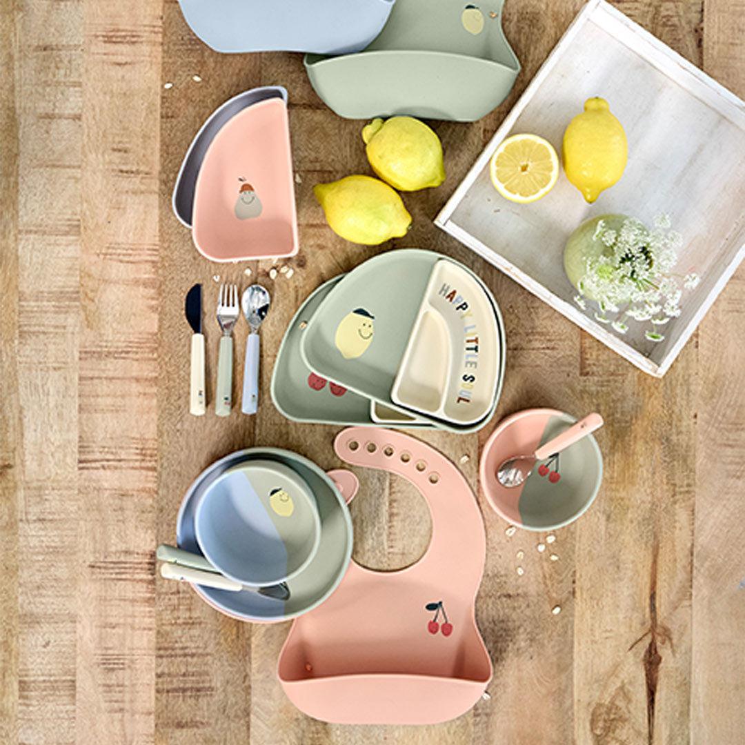 Lassig Silicone Bib - Happy Fruits - Lemon-Bibs-Lemon-One Size | Natural Baby Shower