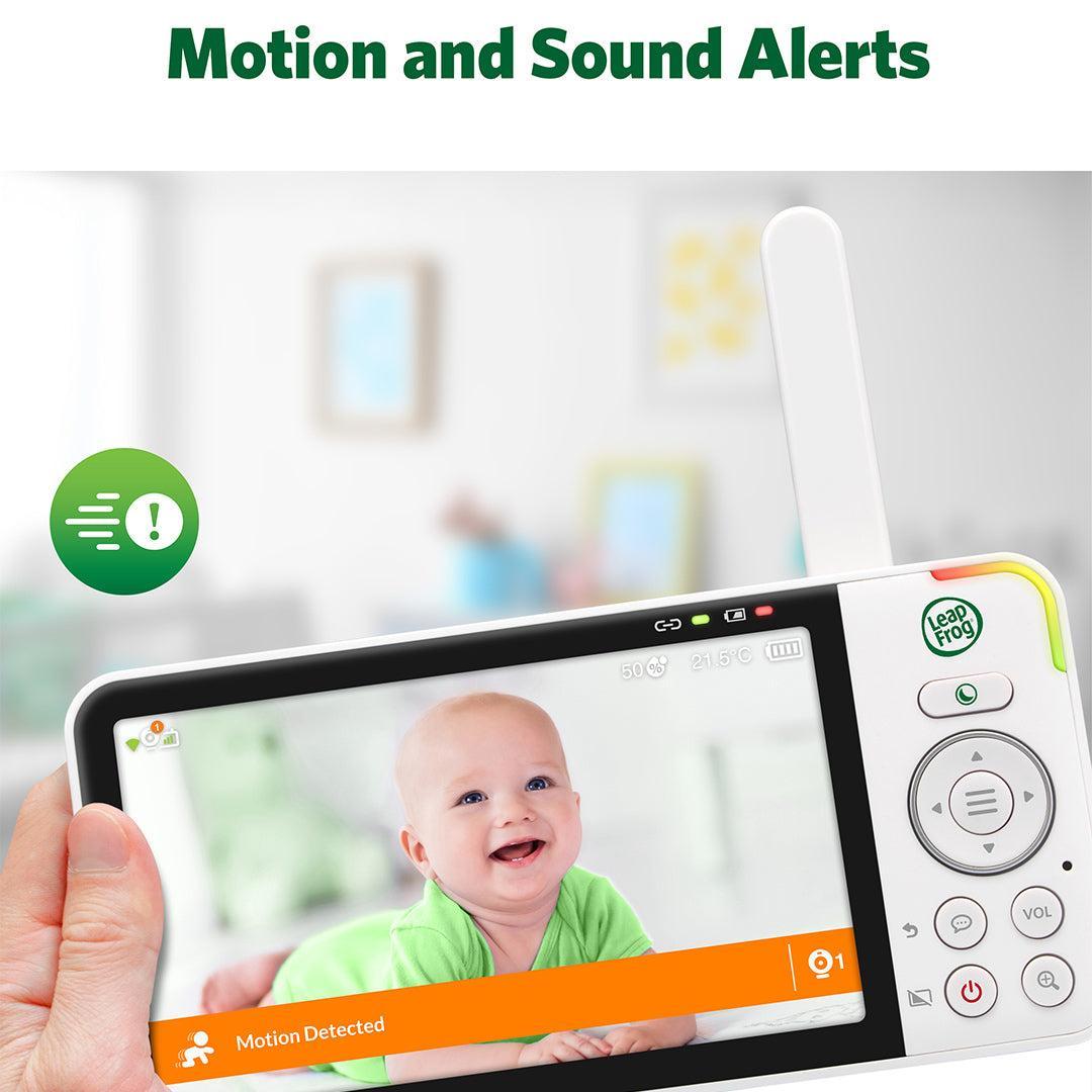 LeapFrog LF4915HD 5" Wi-Fi Pan & Tilt Monitor - White-Baby Monitors-White- | Natural Baby Shower