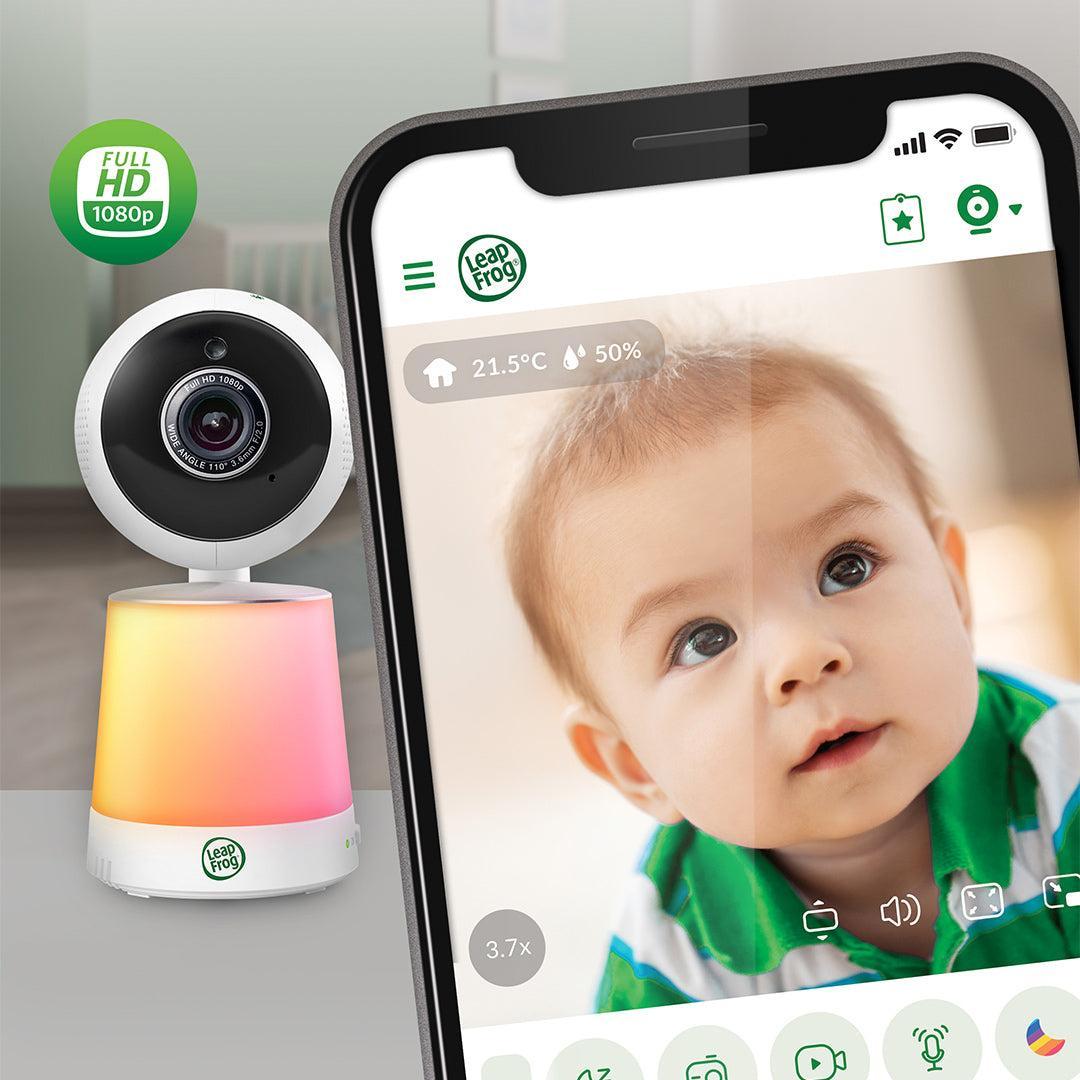 LeapFrog LF4915HD 5" Wi-Fi Pan & Tilt Monitor - White-Baby Monitors-White- | Natural Baby Shower