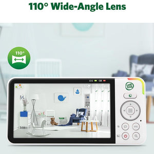 LeapFrog LF4915HD 5" Wi-Fi Pan & Tilt Monitor - White-Baby Monitors-White- | Natural Baby Shower