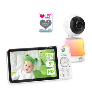 LeapFrog LF4915HD 5" Wi-Fi Pan & Tilt Monitor - White-Baby Monitors-White- | Natural Baby Shower