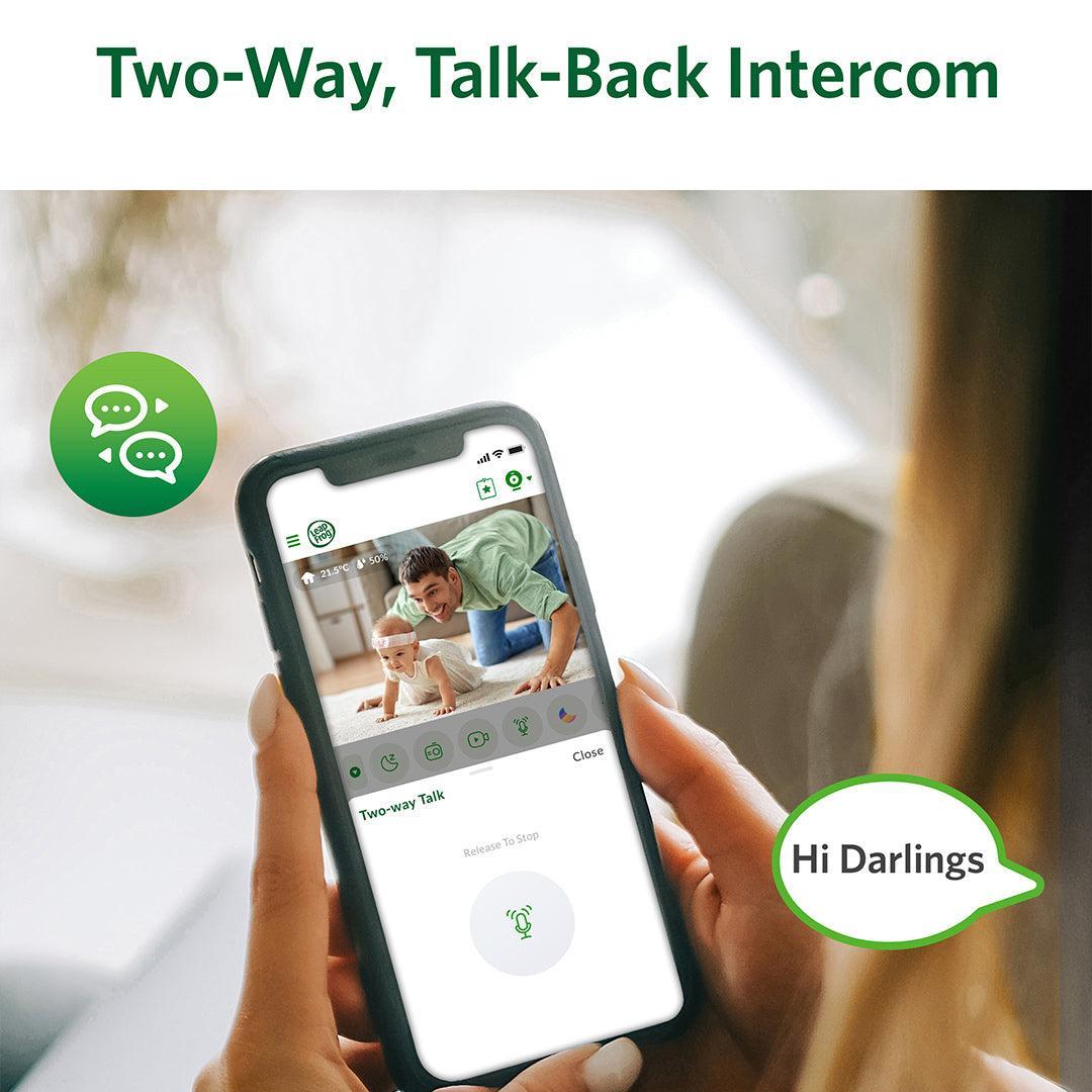 LeapFrog LF4915HD 5" Wi-Fi Pan & Tilt Monitor - White-Baby Monitors-White- | Natural Baby Shower