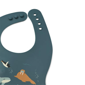 Liewood Ember Printed Bib 2-pack - Arctic Sea / Ocean View-Bibs-Arctic Sea / Ocean View-One size | Natural Baby Shower