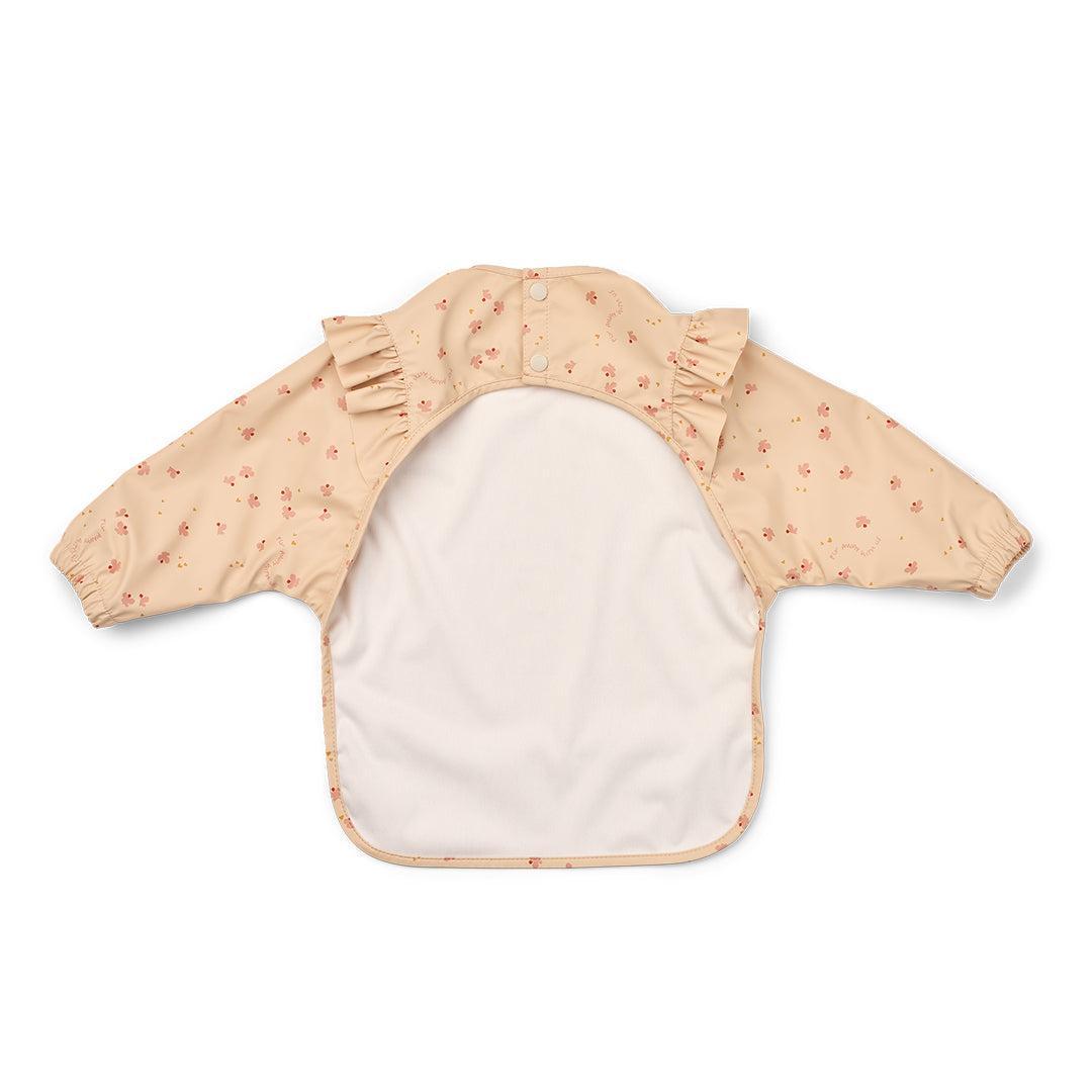 Liewood Merle Ruffle Cape Bib - Mini Butterfly / Apple Blossom-Bibs-Mini Butterfly / Apple Blossom-One Size | Natural Baby Shower