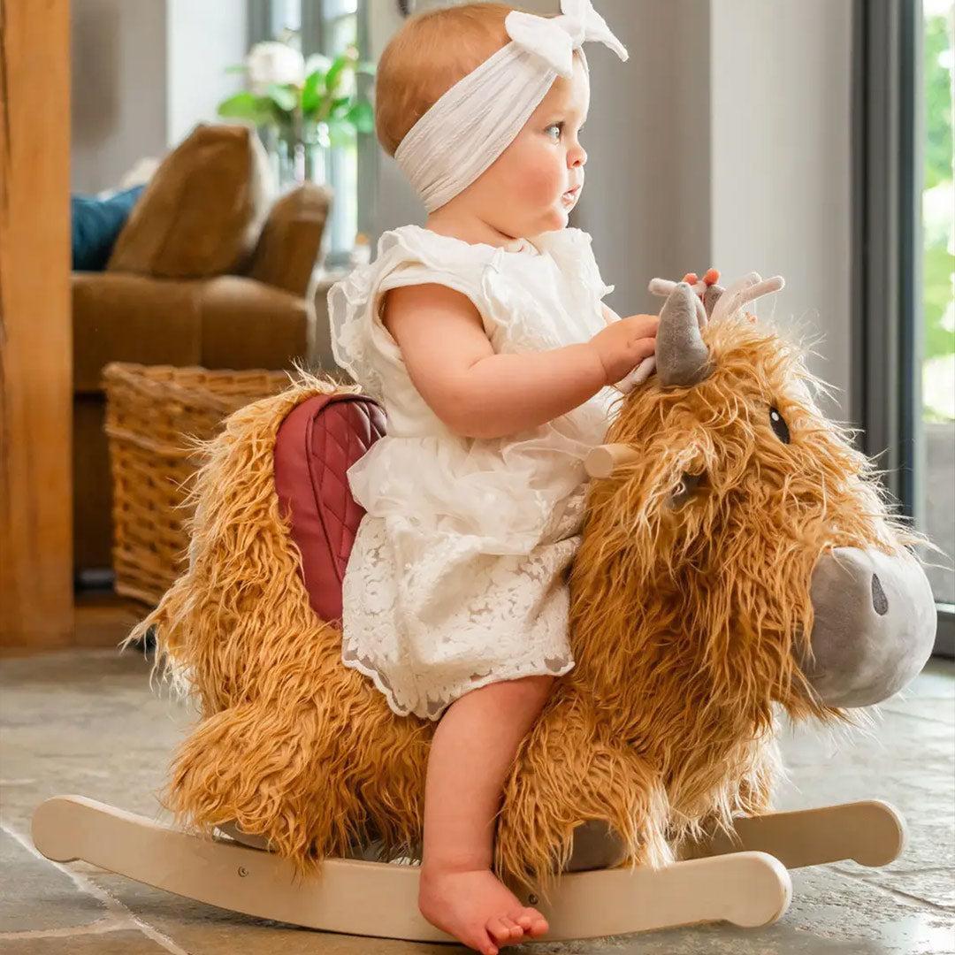 Little Bird Told Me - Rocking Highland Cow - Hubert-Rockers-Hubert-9m+ | Natural Baby Shower