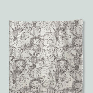 The Little Bumble Co. Anti Roll Mat - Safari Animal Faces-Changing Mats-Safari Animal Faces- | Natural Baby Shower