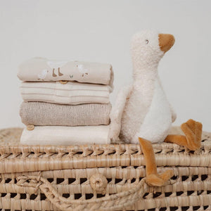 Little Dutch Long Sleeved T-shirt Wrap - Cream-Tops-Cream-NB | Natural Baby Shower