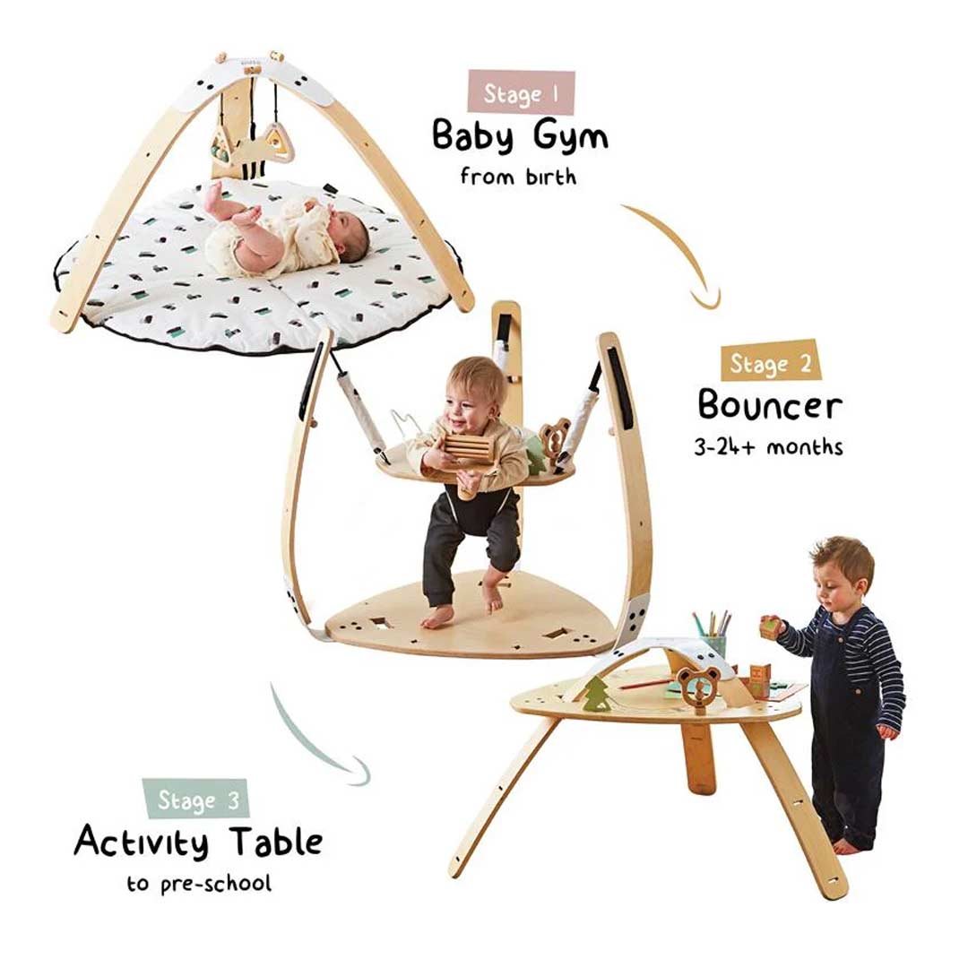 Little Hoppa 3 in 1 Bundle - Rainbow Rain-Play Gyms-Rainbow Rain-One Size | Natural Baby Shower