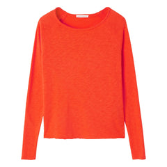 American Vintage - Langarmshirt mit U-Boot-Ausschnitt Sonoma | Orange