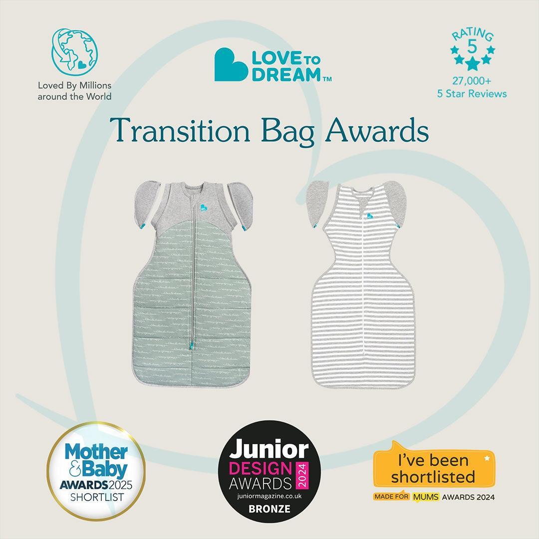 Love to Dream Swaddle Up Transition Bag (2.5 Tog) - Bees Olive-Sleeping Bags-Bees Olive-M | Natural Baby Shower