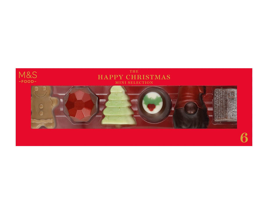 M&S Food - Chocolates con tema de Feliz Navidad