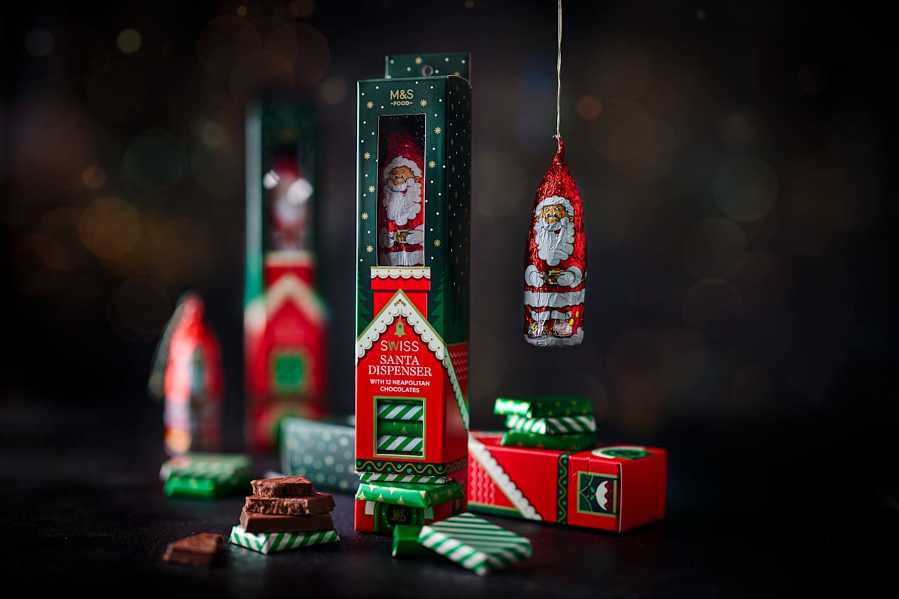 M&S Food - Kerstman Zwitserse Chocolade