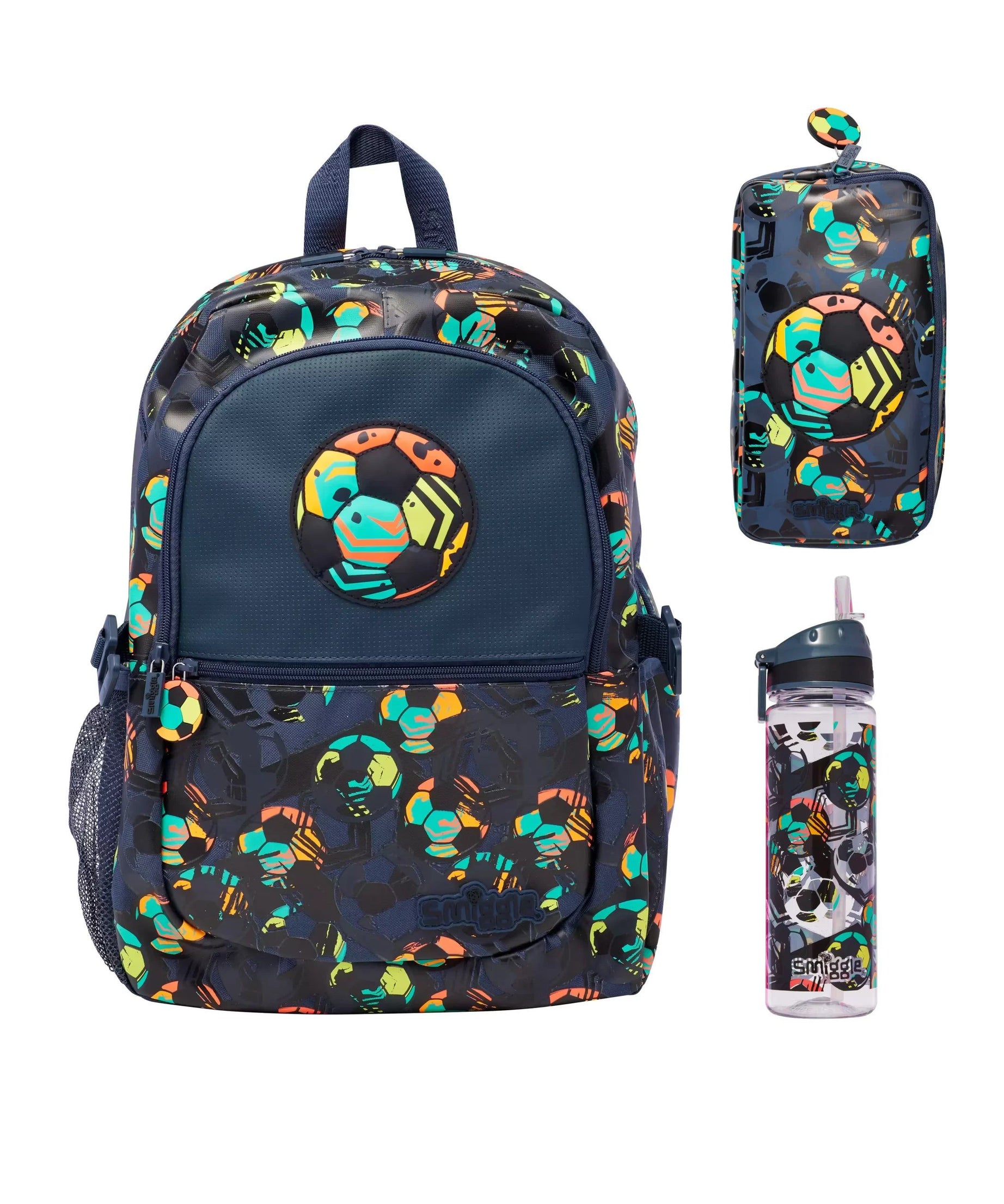 Smiggle - Wild Side 3'lü Okul Çanta Seti-Dinossi