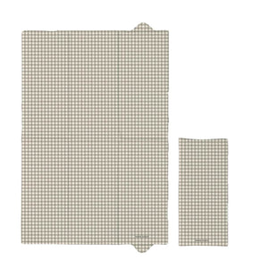 Mama Shack Foldable Travel Changing Mat - Greige Gingham-Travel Changing Mats-Greige Gingham-One Size | Natural Baby Shower