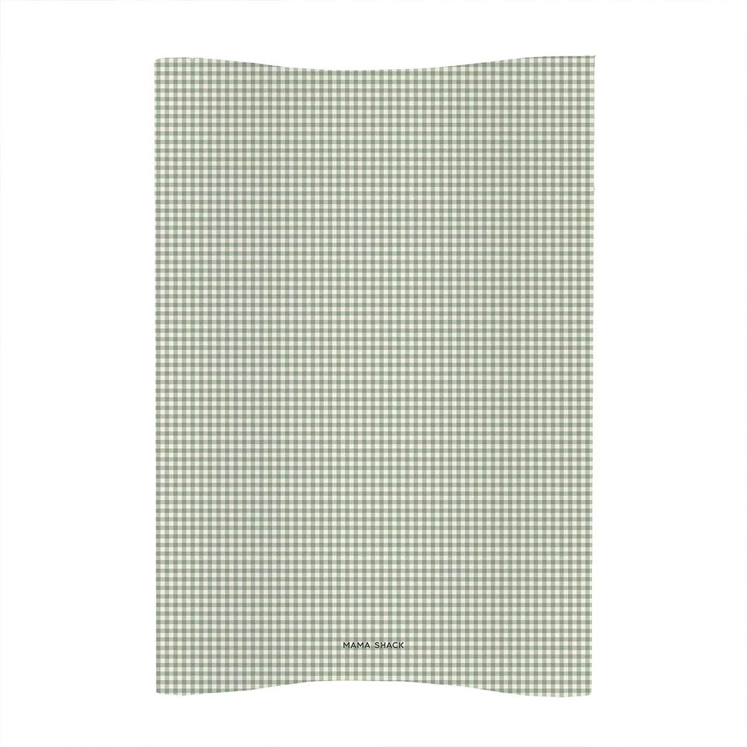 Mama Shack Anti Roll Wedge Changing Mat - Sage Green Gingham-Changing Mats-Sage Green Gingham-One Size | Natural Baby Shower