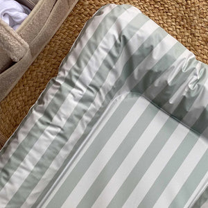 Mama Shack Nest Changing Mat - Candy Stripe - Sage-Changing Mats-Candy Stripe - Sage- | Natural Baby Shower