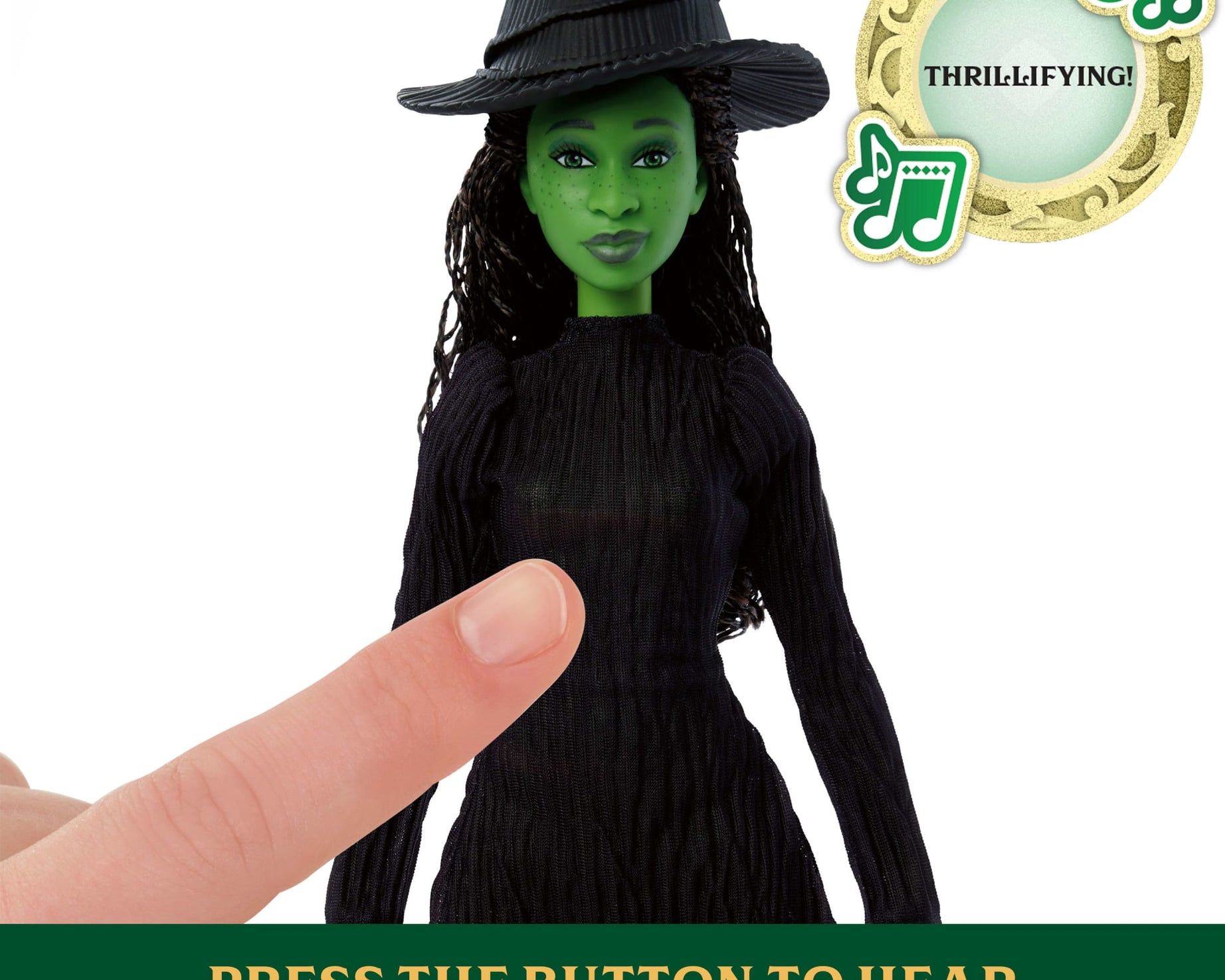 Mattel - Muñeca de colección con sonido Wicked Elphaba cantando
