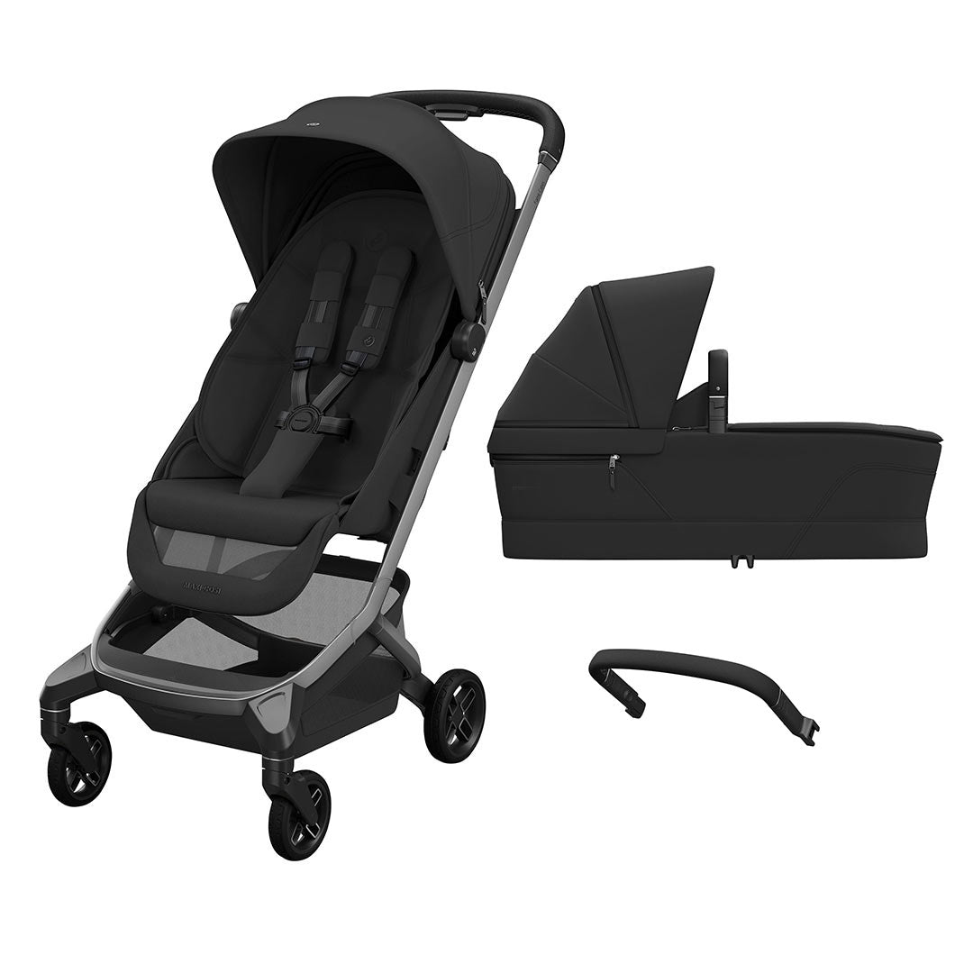 Maxi-Cosi Fame Cabin Stroller - Onyx Black-Strollers-Onyx Black-With Cabin Cot | Natural Baby Shower