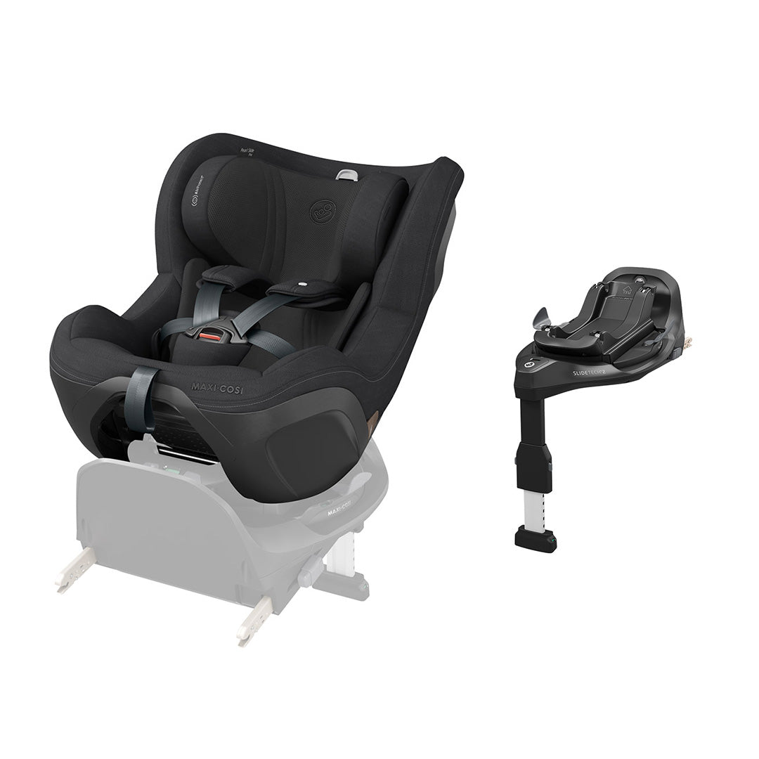 Maxi-Cosi Pearl Slide Pro Car Seat - Authentic Black-Car Seats-Authentic Black-With FamilyFix Slide Pro | Natural Baby Shower
