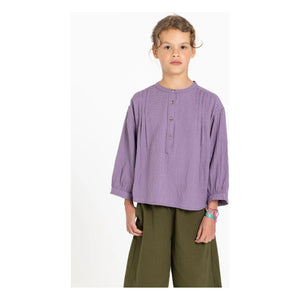 Hundred Pieces - Maxine Carreaux Bluse | Lavendel