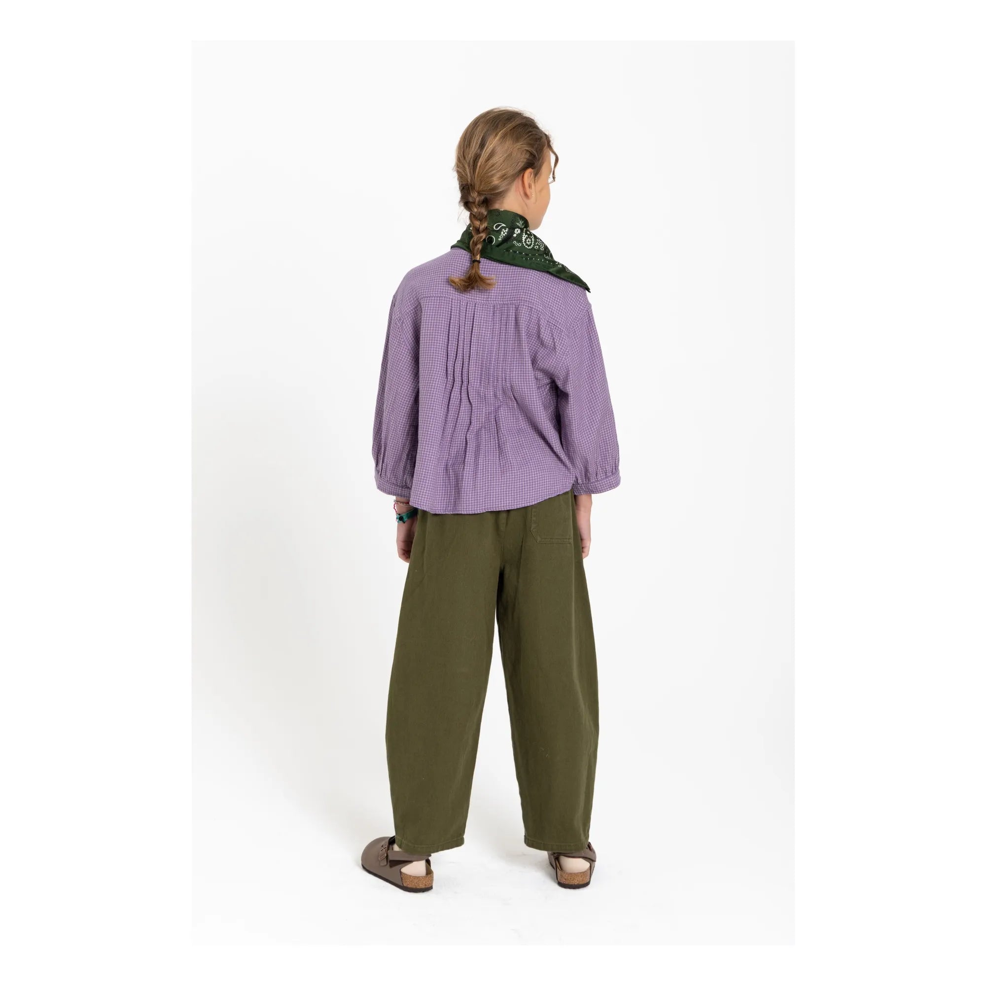Hundred Pieces - Maxine Carreaux Bluse | Lavendel