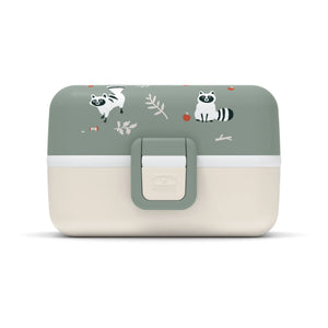Monbento - MB Tresor Adjustable Kids Bento, 3 Compartments | Green Clay