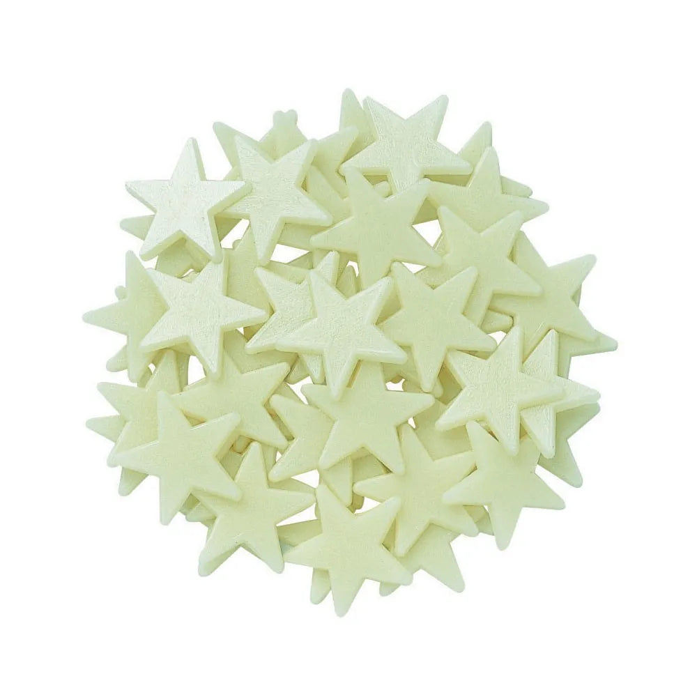 4M - Mini Glow-in-the-Dark Sticker Pack - Small Stars That Shine in the Dark