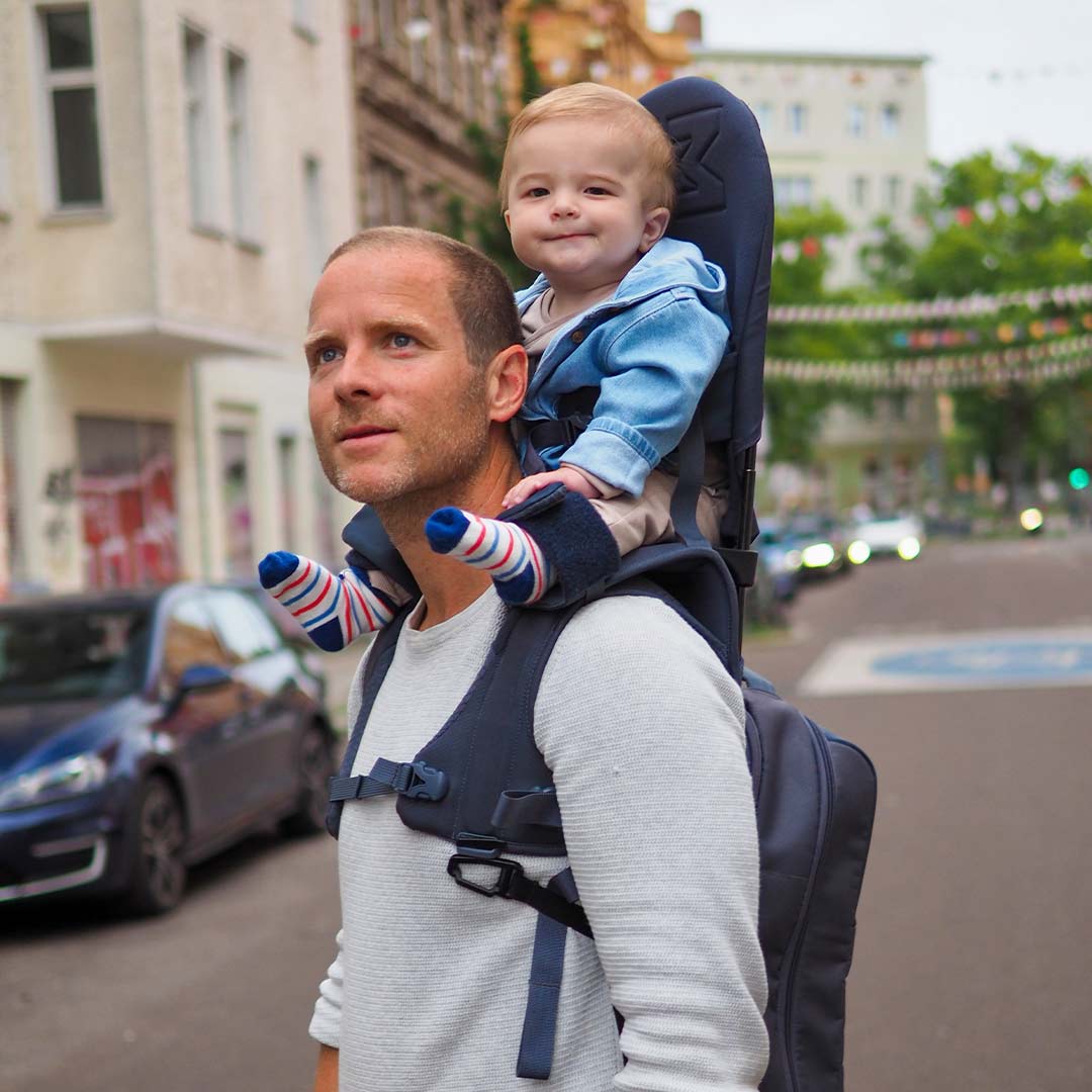 MiniMeis G5 Shoulder Carrier - Dusk Blue Core-Baby Carriers-Dusk Blue Core- | Natural Baby Shower