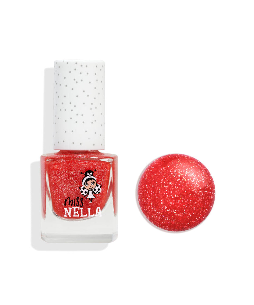 Miss Nella - Leuchtend Roter Abziehbarer Nagellack