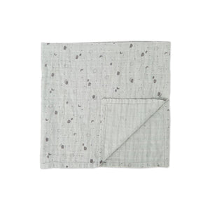 MORI Pre-Washed Large Muslin Swaddle - Grey-Muslin Wraps-Grey- | Natural Baby Shower