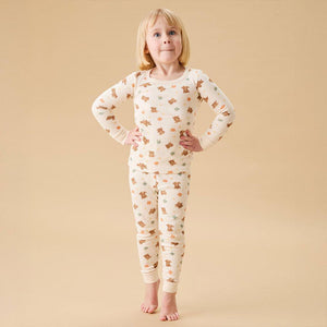 MORI Teddy Bear Pyjamas - Teddy Bear Print-Pyjamas-Teddy Bear Print-12-18m | Natural Baby Shower