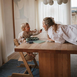 Mushie Long Sleeve Bib - Dinos-Bibs-Dinos-6-24 months (one size) | Natural Baby Shower