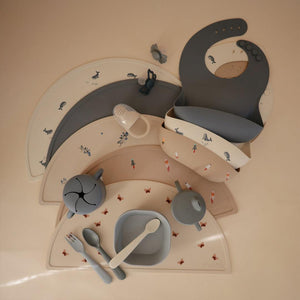 Mushie Silicone Bib - Whales-Bibs-Whales- | Natural Baby Shower