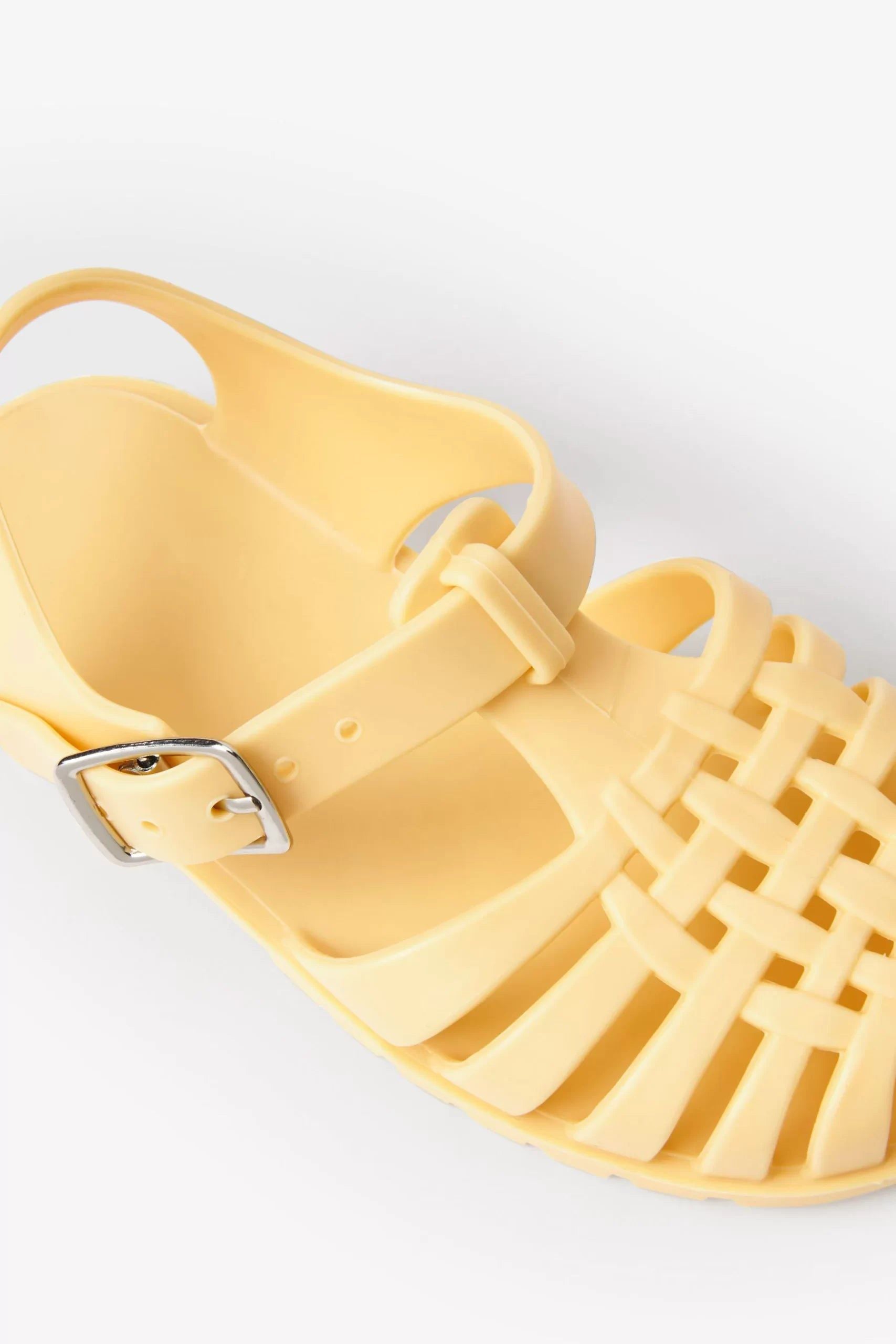 Als nächstes – Jelly Jelly Hellgelbe Sandalen für Mädchen und Jungen – 30,5 