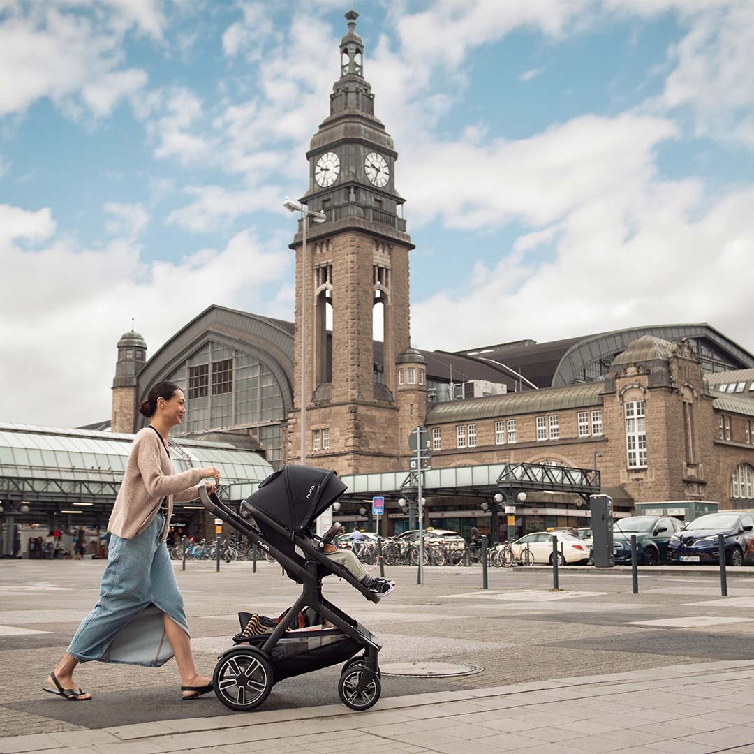 Nuna DEMI NEXT Pushchair - Caviar-Strollers-Caviar-No Carrycot | Natural Baby Shower