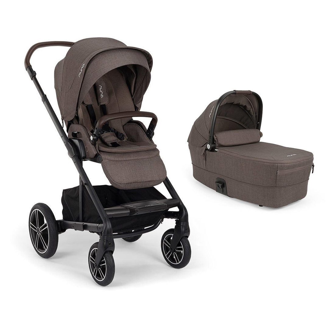 Nuna MIXX NEXT Pushchair - Chestnut-Strollers-Chestnut-With Carrycot | Natural Baby Shower