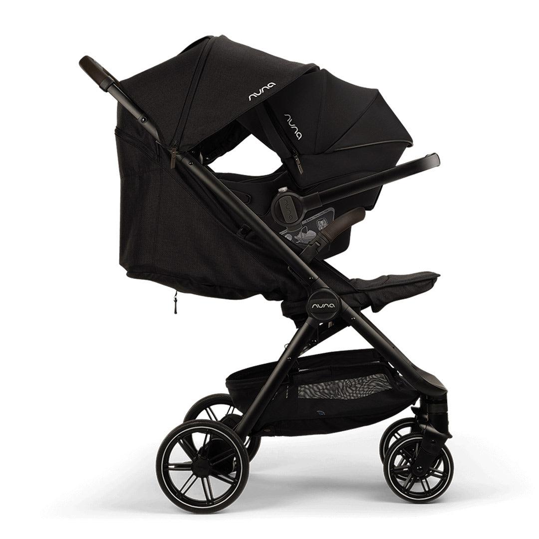 Nuna TRVL LX Compact Stroller - Caviar-Strollers-Caviar- | Natural Baby Shower