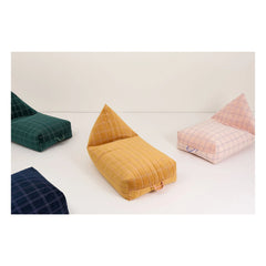 Nobodinoz - Eco-velvet uzun puf | Pembe
