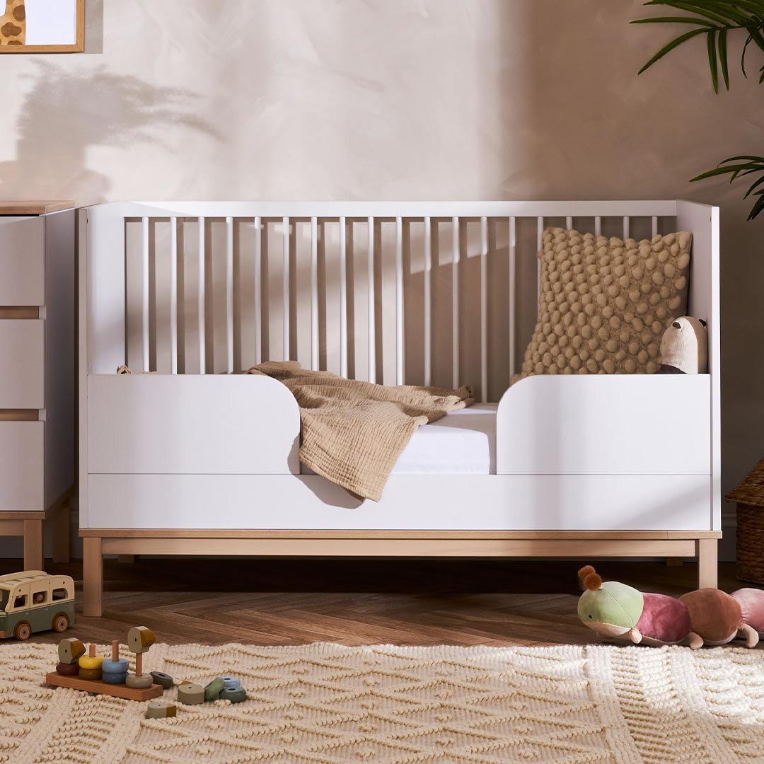 Obaby Astrid 3 Piece Room Set - White-Nursery Sets-White-No Mattress | Natural Baby Shower
