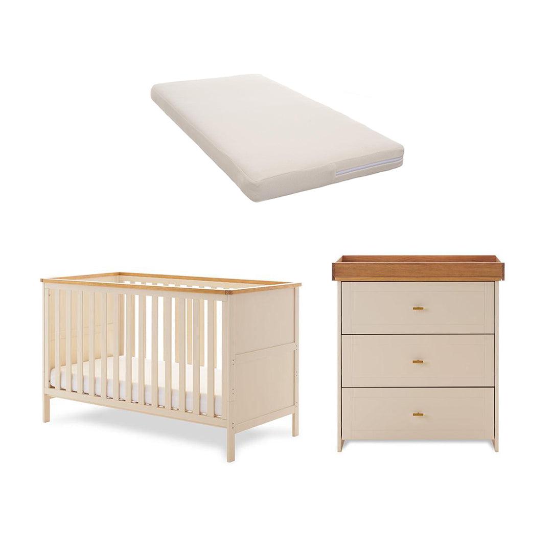Obaby Evie 2 Piece Room Set - Cashmere-Nursery Sets-Cashmere-No Mattress | Natural Baby Shower