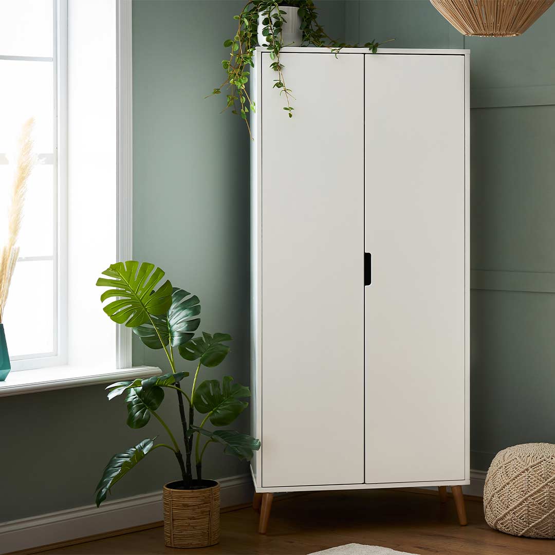 Obaby Maya 2 Piece Room Set - White + Acrylic-Nursery Sets-No Mattress- | Natural Baby Shower