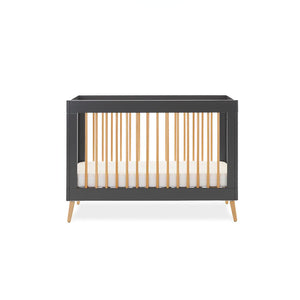 Obaby Maya Mini 3 Piece Room Set - Slate + Natural-Nursery Sets-No Mattress- | Natural Baby Shower